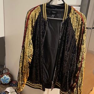 Forever 21 Men’s Glitter Zip Jacket